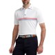 Поло FJ Lisle Engineered Chestband White/Cape Red/Storm Blue