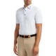 Поло FJ Solid Pique with Spine Stitch White/Lagoon