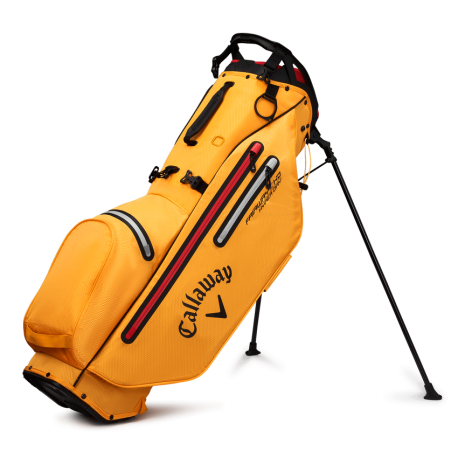 Бэг для гольфа Callaway Fairway C HD Double Strap золотисто/красный на ножках