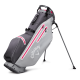 Бэг для гольфа Callaway Fairway C HD Double Strap Угольно-серый/серебристый/розовый на ножках