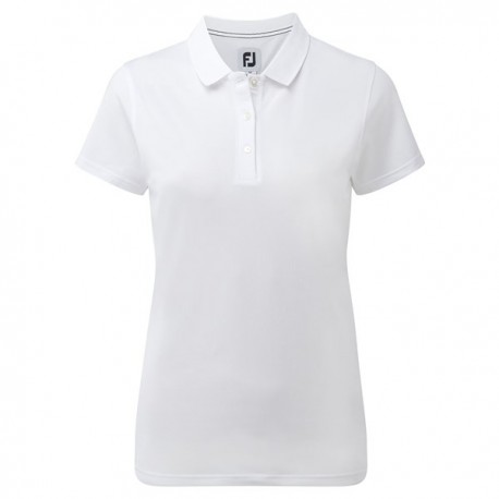 Поло для гольфа FJ Stretch Pique Solid White