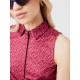 Поло для гольфа J. Lindeberg Dena Print Sleeveless красный