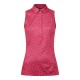 Поло для гольфа J. Lindeberg Dena Print Sleeveless красный