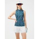 Поло для гольфа J. Lindeberg Dena Print Sleeveless синий