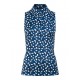 Поло для гольфа J. Lindeberg Dena Print Sleeveless синий