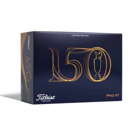 Мячи для гольфа Titleist Pro V1 150v. The Open 6-pack