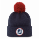 Шапка для гольфа FootJoy Solid Pom темно-синяя
