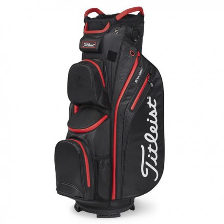 Бэг для гольфа Titleist14 StaDry Cart Bag Black Red