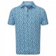 Поло FootJoy Shadow Palm Print синий
