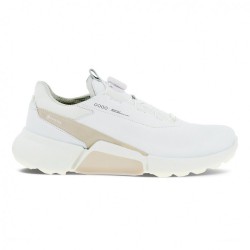Кроссовки для гольфа Ecco olf BIOM H4 BOA GoreTex белый/коричневый