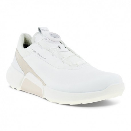 Кроссовки для гольфа Ecco olf BIOM H4 BOA GoreTex белый/коричневый