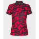 Поло J. Lindeberg Tour Tech Print 2023 красное