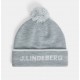 Шапка J. Lindeberg Stripe Beanie серая