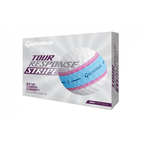 Мячи TaylorMade Tour Response Stripe Blue/Pink