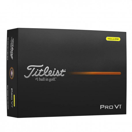 Мячи для гольфа Titleist Pro V1 2025 желтые