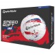 Мячи TaylorMade SpeedSoft INK красно-синие