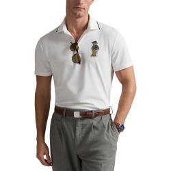 Поло Ralph Lauren Golf Bear белое