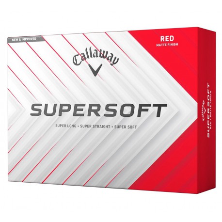 Шары для гольфа Callaway SuperSoft Matte красные 