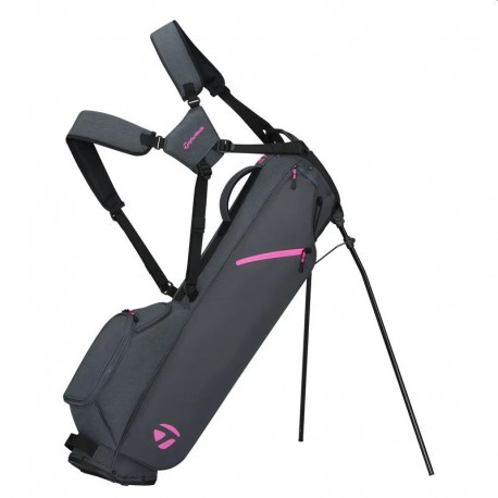 Бэг для гольфа TaylorMade Flextech Carry серый розовый