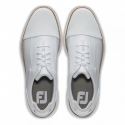 Кроссовки для гольфа FootJoy Traditions Shield Tip White/Navy
