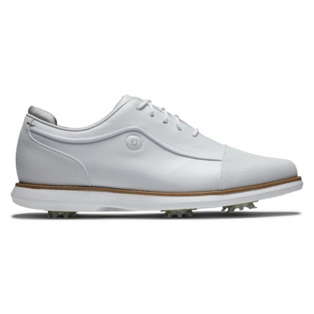 Кроссовки для гольфа FootJoy Traditions Shield Tip White/Navy