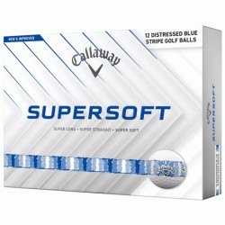 Мячи для гольфа Callaway SuperSoft 2026 Stripe синие