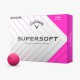 Мячи для гольфа Callaway SuperSoft Matte 2026 розовые