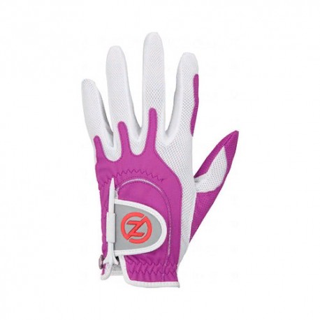 Перчатка для гольфа Zero Friction Compression Fit Ladies Lila белая