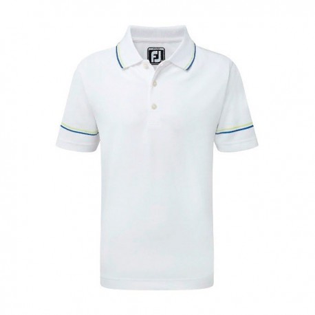 Футболка FootJoy Junior Smooth Pique With Collar&Sleeve Str