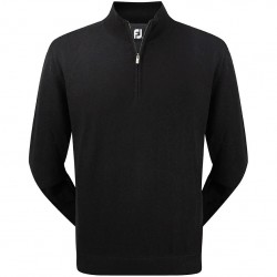 Свитер FootJoy Lambswool Lined 1/2 Zip черный