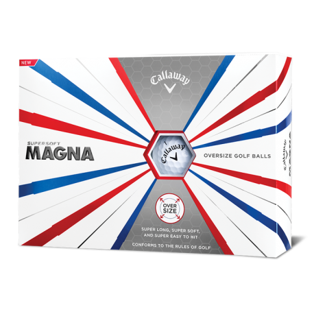 Мячи для гольфа Callaway SuperSoft MAGNA белые
