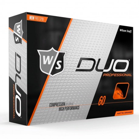 Мячи для гольфа Wilson Staff Duo Professional Matte оранжевые