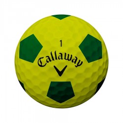 Мячи для гольфа Callaway Chrome Soft TRUVIS желтые/зеленые