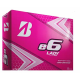 Мячи для гольфа Bridgestone e6 Lady Pink 2019 розовые